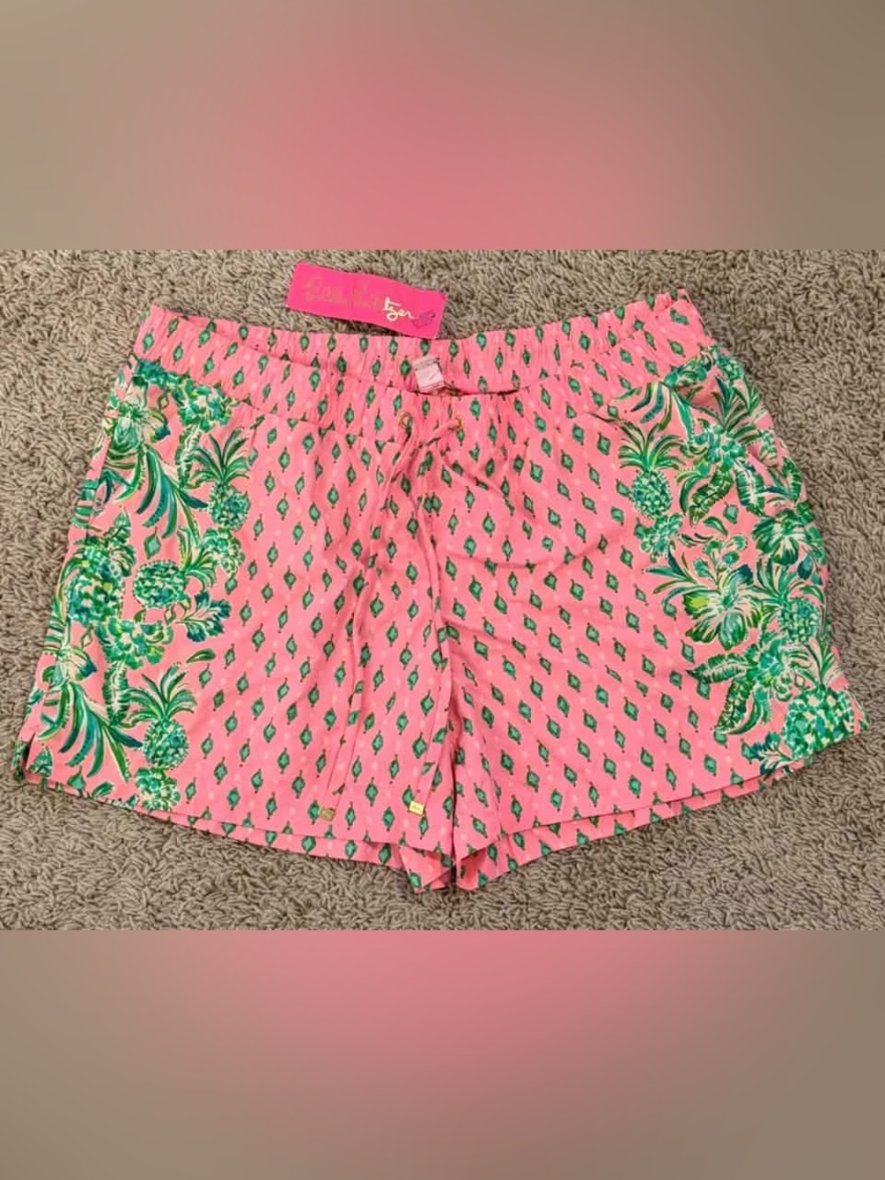 NWT Lilly Pulitzer 5” Katia Mid-Rise Shorts Sz L
